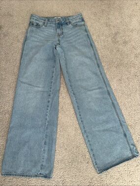 PacSun Light Blue Casey Low-Rise Wide-Leg Jeans